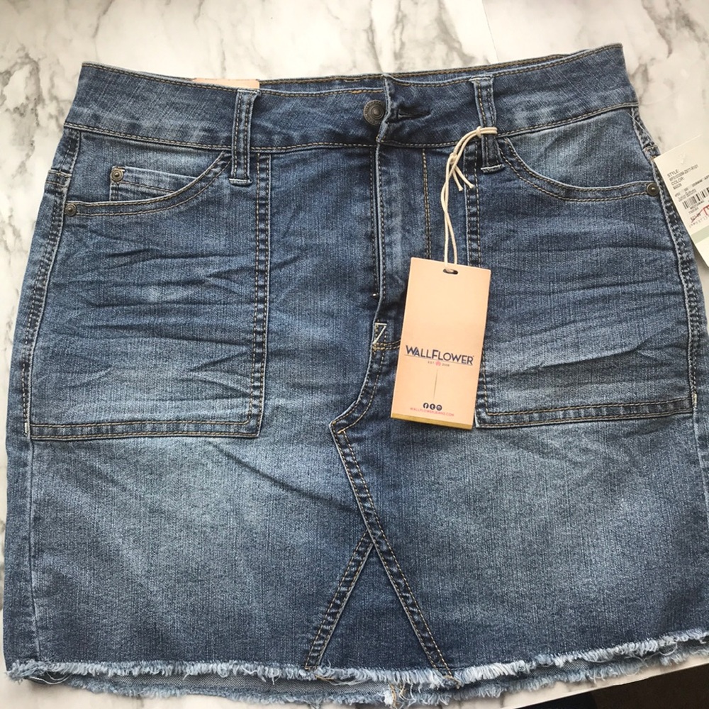 Wallflower jean skirt